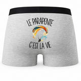 Boxer Homme Le parapente c'est la vie – Impression au dos