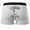 Boxer Homme Le plongeon c'est la vie – Impression au dos