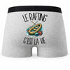 Boxer Homme Le rafting c'est la vie – Impression au dos