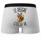 Boxer Homme Le reggae c'est la vie – Impression au dos