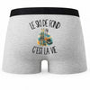 Boxer Homme Le ski de fond c'est la vie – Impression au dos