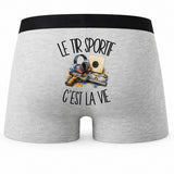 Boxer Homme Le tir sportif c'est la vie – Impression au dos