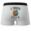 Boxer Homme Le triathlon c'est la vie – Impression au dos
