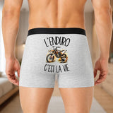 Boxer Homme L'enduro c'est la vie – Impression au dos