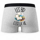 Boxer Homme Les BD c'est la vie – Impression au dos