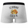 Boxer Homme Les croissants c'est la vie – Impression au dos