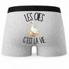 Boxer Homme Les oies c'est la vie – Impression au dos