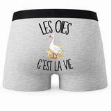 Boxer Homme Les oies c'est la vie – Impression au dos