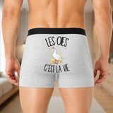 Boxer Homme Les oies c'est la vie – Impression au dos