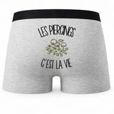 Boxer Homme Les piercings c'est la vie – Impression au dos