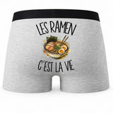 Boxer Homme Les ramen c'est la vie – Impression au dos