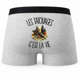 Boxer Homme Les tatouages c'est la vie – Impression au dos