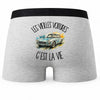 Boxer Homme Les vieilles voitures c'est la vie – Impression au dos