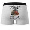 Boxer Homme L'escalade c'est la vie – Impression au dos