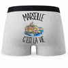 Boxer Homme Marseille c'est la vie – Impression au dos