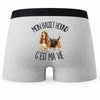 Boxer Homme Mon Basset Hound c'est ma vie – Impression au dos