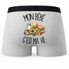 Boxer Homme Mon bébé c'est ma vie – Impression au dos