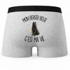 Boxer Homme Mon Berger Belge c'est ma vie – Impression au dos