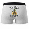 Boxer Homme Mon bonsaï c'est ma vie – Impression au dos