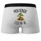 Boxer Homme Mon bonsaï c'est ma vie – Impression au dos