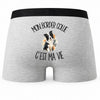 Boxer Homme Mon Border Collie c'est ma vie – Impression au dos