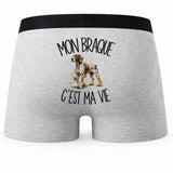Boxer Homme Mon Braque c'est ma vie – Impression au dos