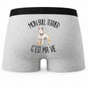 Boxer Homme Mon Bull Terrier c'est ma vie – Impression au dos