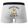 Boxer Homme Mon Bulldog Anglais c'est ma vie – Impression au dos