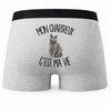 Boxer Homme Mon Chartreux c'est ma vie – Impression au dos
