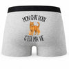 Boxer Homme Mon chat roux c'est ma vie – Impression au dos