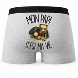Boxer Homme Mon papi c'est ma vie – Impression au dos