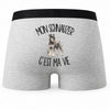 Boxer Homme Mon Schnauzer c'est ma vie – Impression au dos