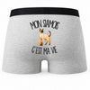 Boxer Homme Mon Siamois c'est ma vie – Impression au dos