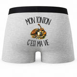 Boxer Homme Mon tonton c'est ma vie – Impression au dos