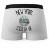 Boxer Homme New York c'est la vie – Impression au dos