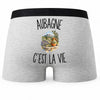 Boxer Homme Aubagne c’est la vie – Impression au dos