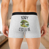 Boxer Homme Bondy c’est la vie – Impression au dos