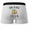 Boxer Homme Bourg-en-Bresse c’est la vie – Impression au dos