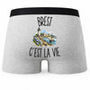 Boxer Homme Brest c’est la vie – Impression au dos