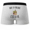 Boxer Homme Brive-la-Gaillarde c’est la vie – Impression au dos