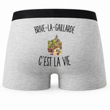 Boxer Homme Brive-la-Gaillarde c’est la vie – Impression au dos