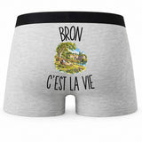Boxer Homme Bron c’est la vie – Impression au dos