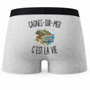 Boxer Homme Cagnes-sur-Mer c’est la vie – Impression au dos