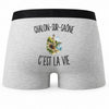 Boxer Homme Chalon-sur-Saône c’est la vie – Impression au dos
