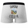 Boxer Homme Chamonix c’est la vie – Impression au dos