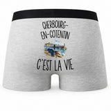 Boxer Homme Cherbourg-en-Cotentin c’est la vie – Impression au dos