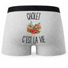 Boxer Homme Cholet c’est la vie – Impression au dos