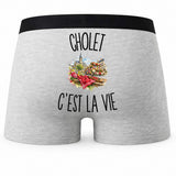 Boxer Homme Cholet c’est la vie – Impression au dos