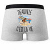 Boxer Homme Deauville c’est la vie – Impression au dos
