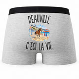 Boxer Homme Deauville c’est la vie – Impression au dos
